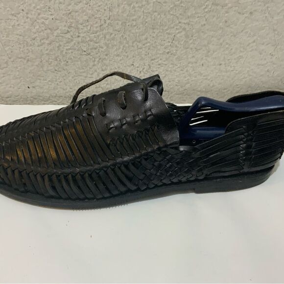 Steve Madden Men\'s Woven Leather Slip On Loafer black Size 12M soft soles main image 11